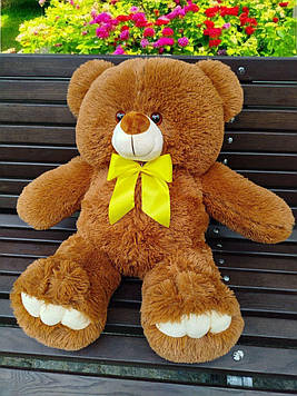 М'яка іграшка Ведмедик Ветли 70 см Красива плюшева іграшка Великий ведмідь плюшевий Ведмежа плюшеве Коричневий