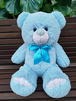 М'яка іграшка Ведмедик Ветли 70 см Красива плюшева іграшка Великий ведмідь плюшевий Ведмежа плюшеве Блакитний