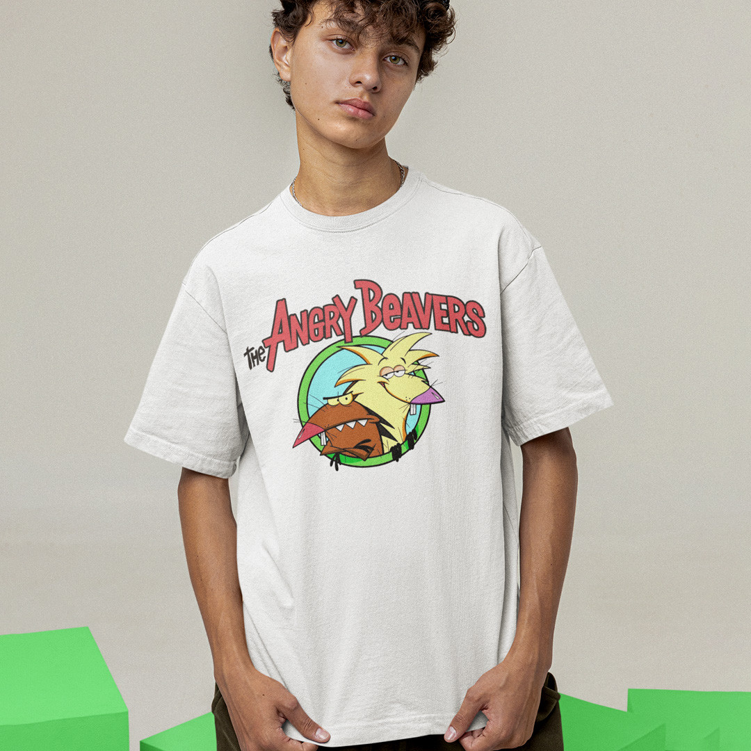 Футболка унісекс The Angry Beavers S білий, фото 1