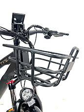 Електровелосипед Tesla 26" (1000W 48V 21Ah) з корзиною, фото 3