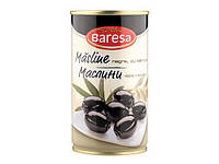 Маслины черные с косточкой Masline Negre cu samburi Baresa 350 г (Италия)