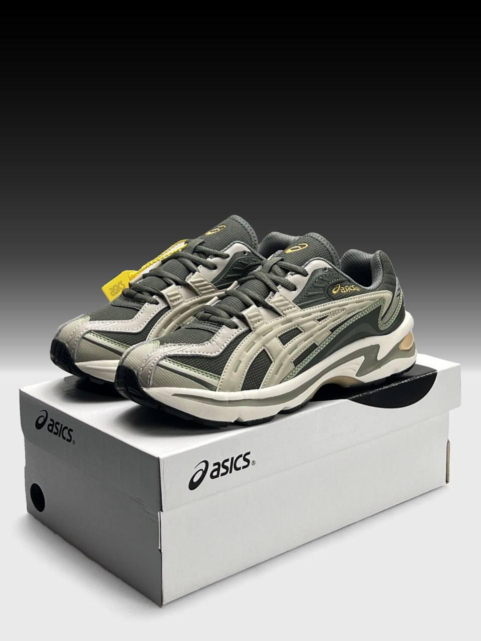 Чоловічі кросівки Asics Gel-Preleus GTX Khaki Beige Хакі з бежевим Асікс Гель Преліус текстиль Гор Текс термо Еврозима, фото 1