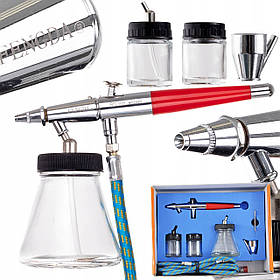 Аерограф. FENGDA BD-168 0,5 + 0,8 + 1,0 мм + шланг