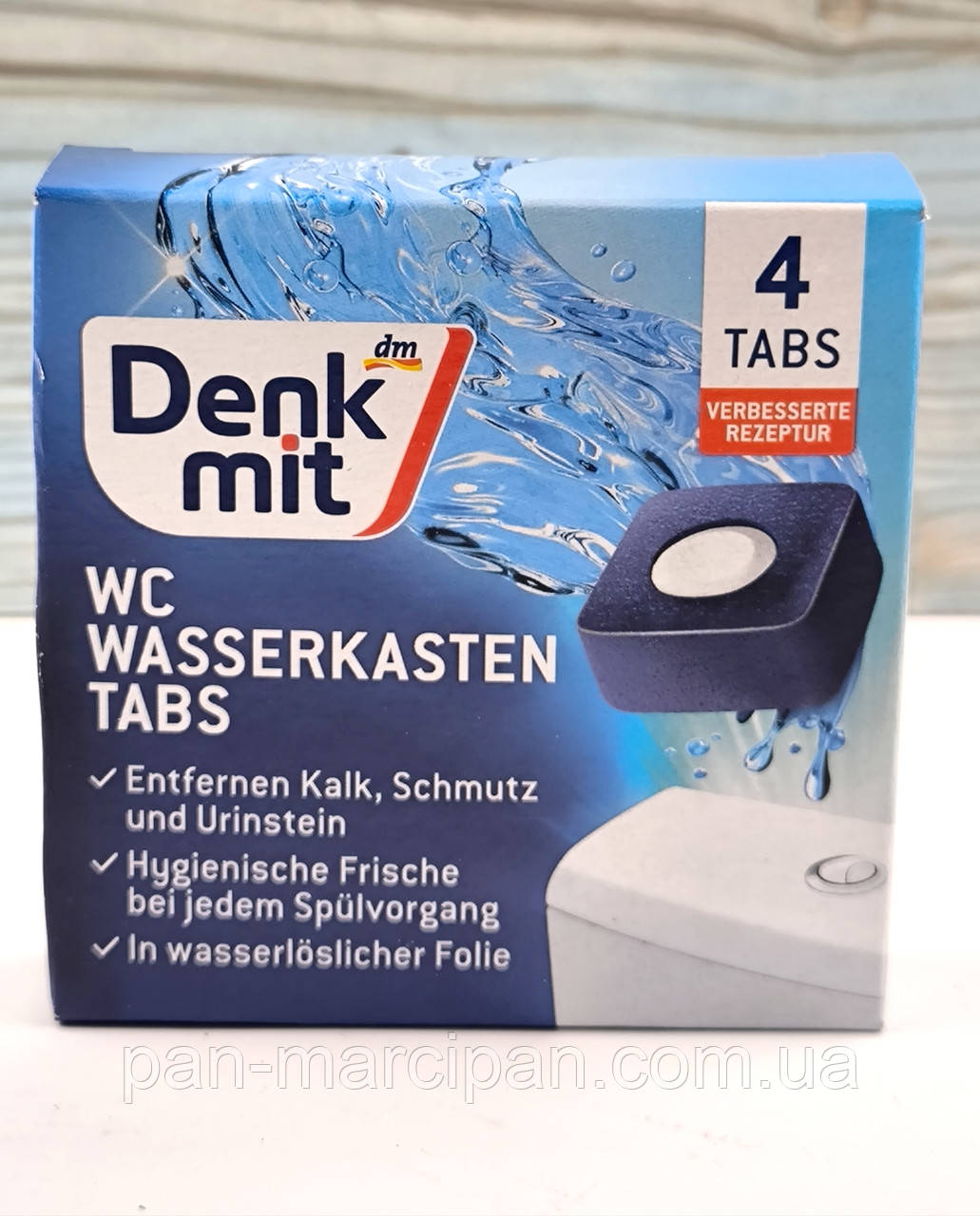 Таблетки для бачка унитаза Denkmit WC-Wasserkasten 4шт, фото 1