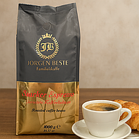 Кофе в зернах Jorgen Beste Starker Espresso 1 кг (Арабика+Робуста, Dark Roast)