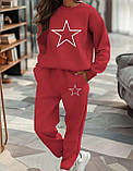 Теплий жіночий костюм з зірками, фото 2