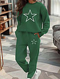 Теплий жіночий костюм з зірками, фото 3