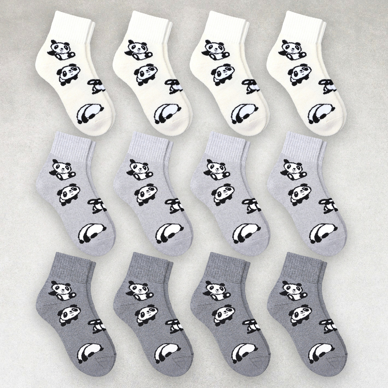 Шкарпетки жіночі 12 пар махрові «Панди» розмір 36-40 арт. 317.12, фото 1