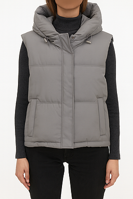 Жіночий жилет Show Moda сірий (6806)