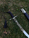 Шабля ручної роботи «Шамшир #1» із кованої сталі 40х13/55 HRC., фото 7