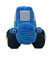 М’яка іграшка Синій трактор 25 см Копиця 00663-2 — плюшевий трактор-подушка для дітей, фото 7