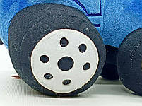 М’яка іграшка Синій трактор 25 см Копиця 00663-2 — плюшевий трактор-подушка для дітей, фото 6