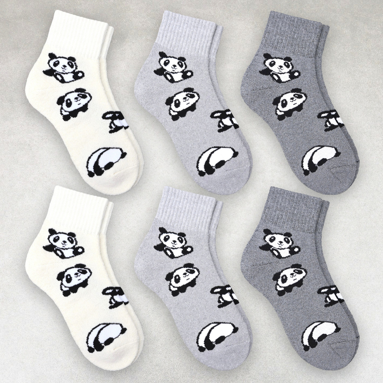 Шкарпетки жіночі 6 пар махрові «Панди» розмір 36-40 арт. 317.6, фото 1