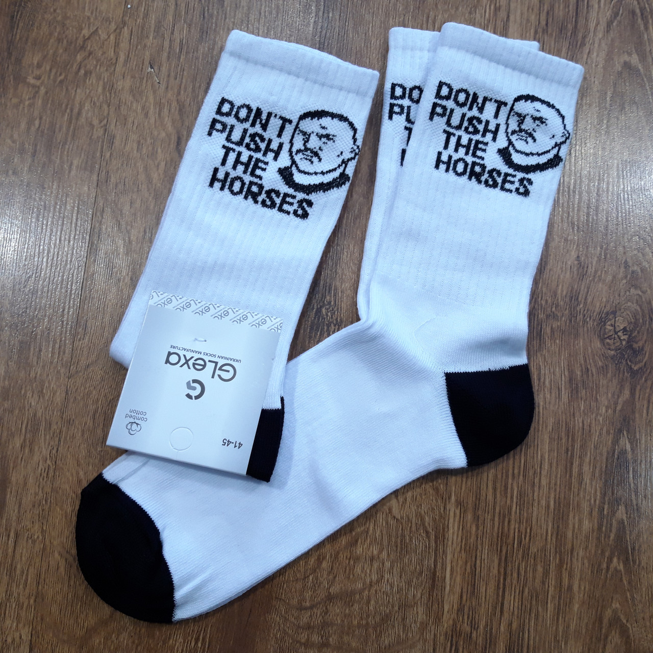 Чоловічі шкарпетки з високою резинкою,бавовна"GLexa" 41-45 Усик / 12 пар, фото 1