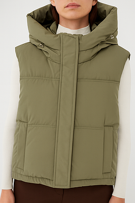 Жіночий жилет Show Moda хакі (6806)