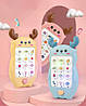 Іграшка інтерактивна, Телефон Олень (жовтий), музична розвиваюча, для малюків, фото 6
