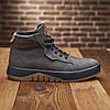 Чоловічі зимові шкіряні черевики, кросівки з натуральної шкіри коричневі на хутрі для чоловіків на зиму, розмір 40 41 42 43 44 45, фото 5