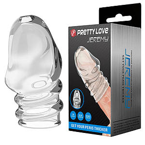Насадка на головку члена Pretty Love Jeremy прозора, 3.6 х 7 см