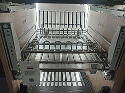 Сушка для посуду фасад 450 висувна з дотягувачем Inoxa Ellite 5703ЕY хром (з кріпленням фасаду)