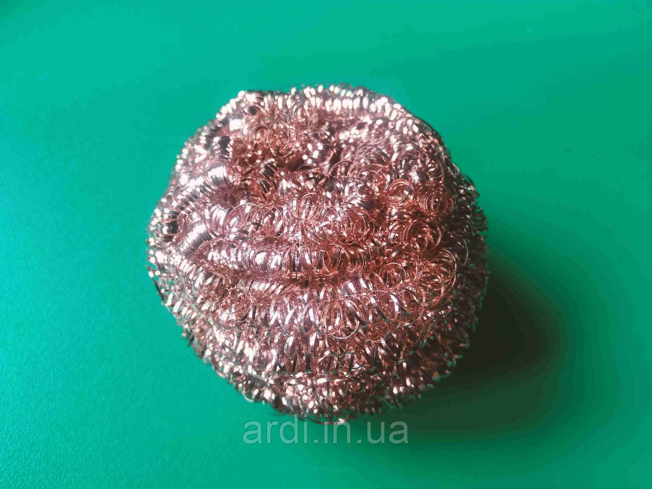 Стужка, губка обміднена для очищення жала паяльника, губка металева