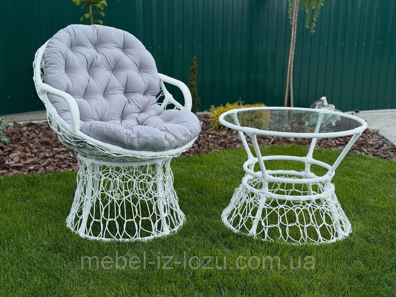 Крісло +стіл з Ротанга, фото 1