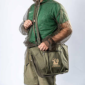 Сумка грибника Acropolis МГ-6н (25л, 4 секції) з лямками та манжетою: для збору грибів, поліестер D300