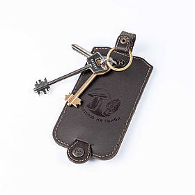 Ключниця шкіряна "Я полюю на гриби" Acropolis КЛ-1г