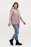 Жіноча жилетка бежевого кольору  Li-12 у розмірах 50-62, фото 2