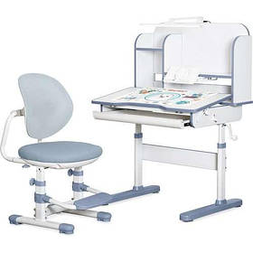 Дитячий комплект парта і крісло Nemo Dark Blue з надбудовою