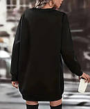 Жіноча тепла сукня з прикольним принтом, фото 2