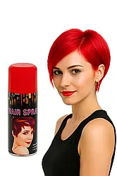 Спрей-фарба для волосся — тимчасове фарбування 380 мл червоний