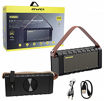 Портативна Bluetooth колонка AWEI Y668, Power Bank