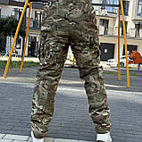Штани тактичні військові теплі з підкладкою Omni-heat. Якісні штани вітровологозахисні зимові зсу, фото 5