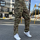 Штани тактичні військові теплі з підкладкою Omni-heat. Якісні штани вітровологозахисні зимові зсу, фото 2