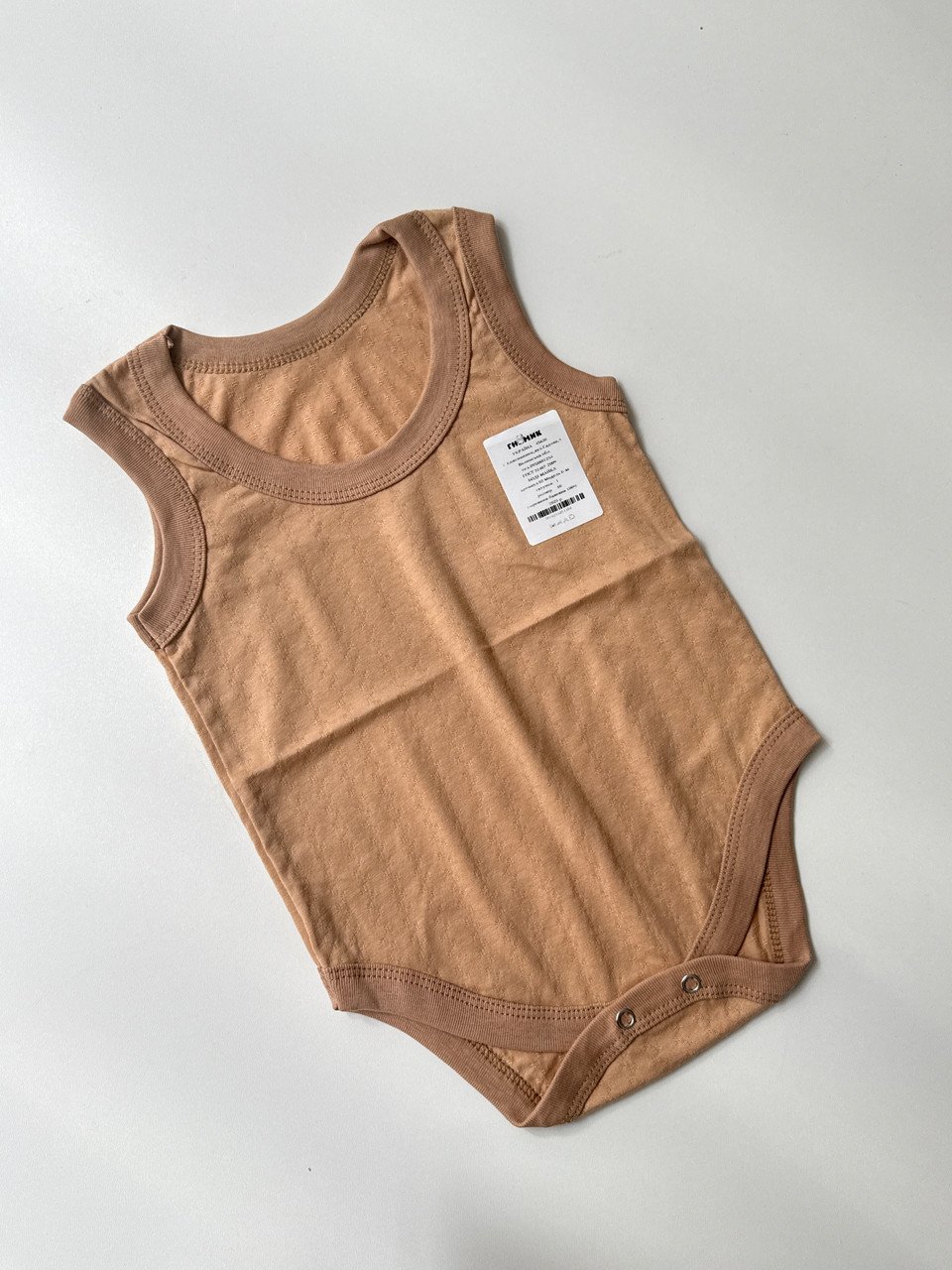 Боді-майка в тканині кулір, 80 розмір, фото 1