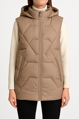 Жіночий жилет Solo бежевий (SK77)