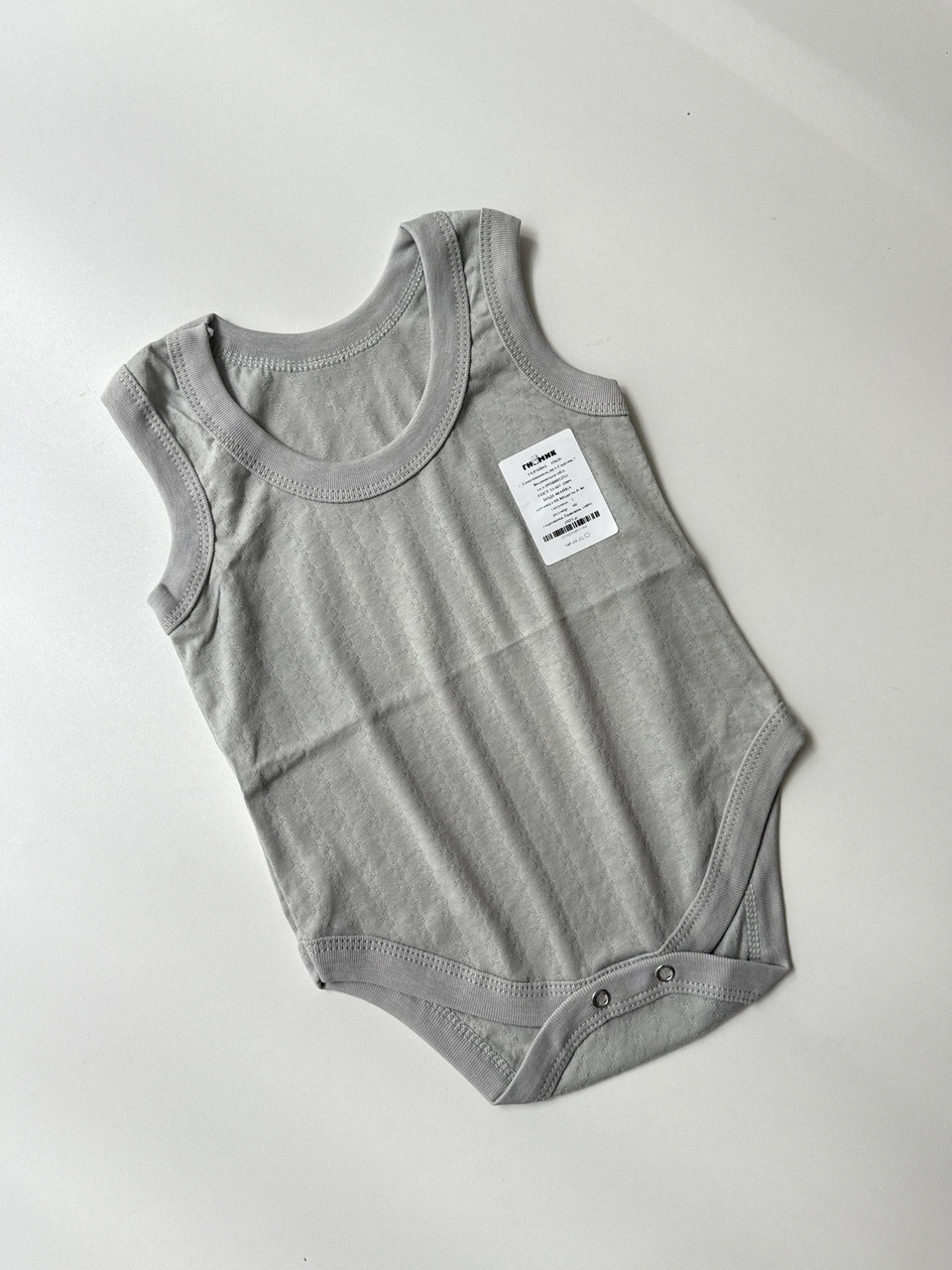 Боді-майка в тканині кулір, 80 розмір, фото 1