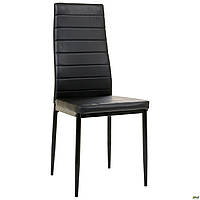 Стілець обідній Сицилія / Sicilia шкірозамінник чорний
