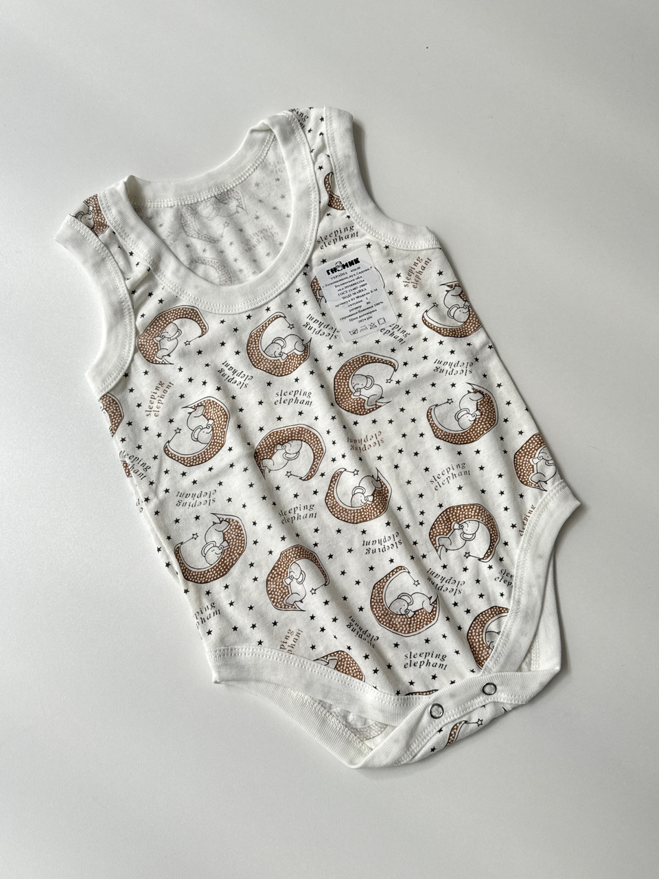 Боді-майка в тканині кулір, 86 розмір, фото 1