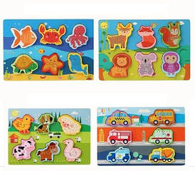Пазли C 65073 (120) 4 види, тварини, у плівці, ВИДАЄТЬСЯ МІКС ВИДІВ