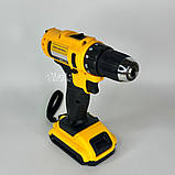 Шуруповерт акумуляторний з 2 акумуляторами 24V 2Ah з набором інструментів у кейсі, для дому та ремонту, AW-56, фото 5