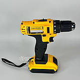 Шуруповерт акумуляторний з 2 акумуляторами 24V 2Ah з набором інструментів у кейсі, для дому та ремонту, AW-56, фото 2