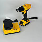 Шуруповерт акумуляторний з 2 акумуляторами 24V 2Ah з набором інструментів у кейсі, для дому та ремонту, AW-56, фото 3