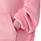 Плед толстовка з капюшоном 3в1 HUGGLE HOODIE, Рожевий / Худі з капюшоном та рукавами / Толстовка - плед з капюшоном, фото 7