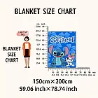 Плюшевий плед ковдра покривало Стіч Ліло та Стіч Lilo & Stitch  150х200 см, фото 3