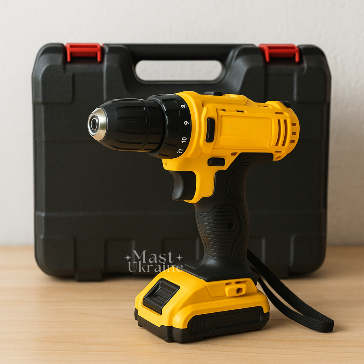 Шуруповерт акумуляторний з 2 акумуляторами 24V 2Ah з набором інструментів у кейсі, для дому та ремонту, AW-56, фото 1