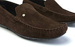 Чоловіче взуття великих розмірів замшеві мокасини коричневі Rosso Avangard M4 Strong Brown BS, фото 6