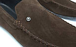 Чоловіче взуття великих розмірів замшеві мокасини коричневі Rosso Avangard M4 Strong Brown BS, фото 7