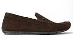 Чоловіче взуття великих розмірів замшеві мокасини коричневі Rosso Avangard M4 Strong Brown BS, фото 3