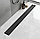 Трап Чорний душовий лінійний з нержавіючої сталі KOER (Чехія) 70х600мм BLACK, фото 7